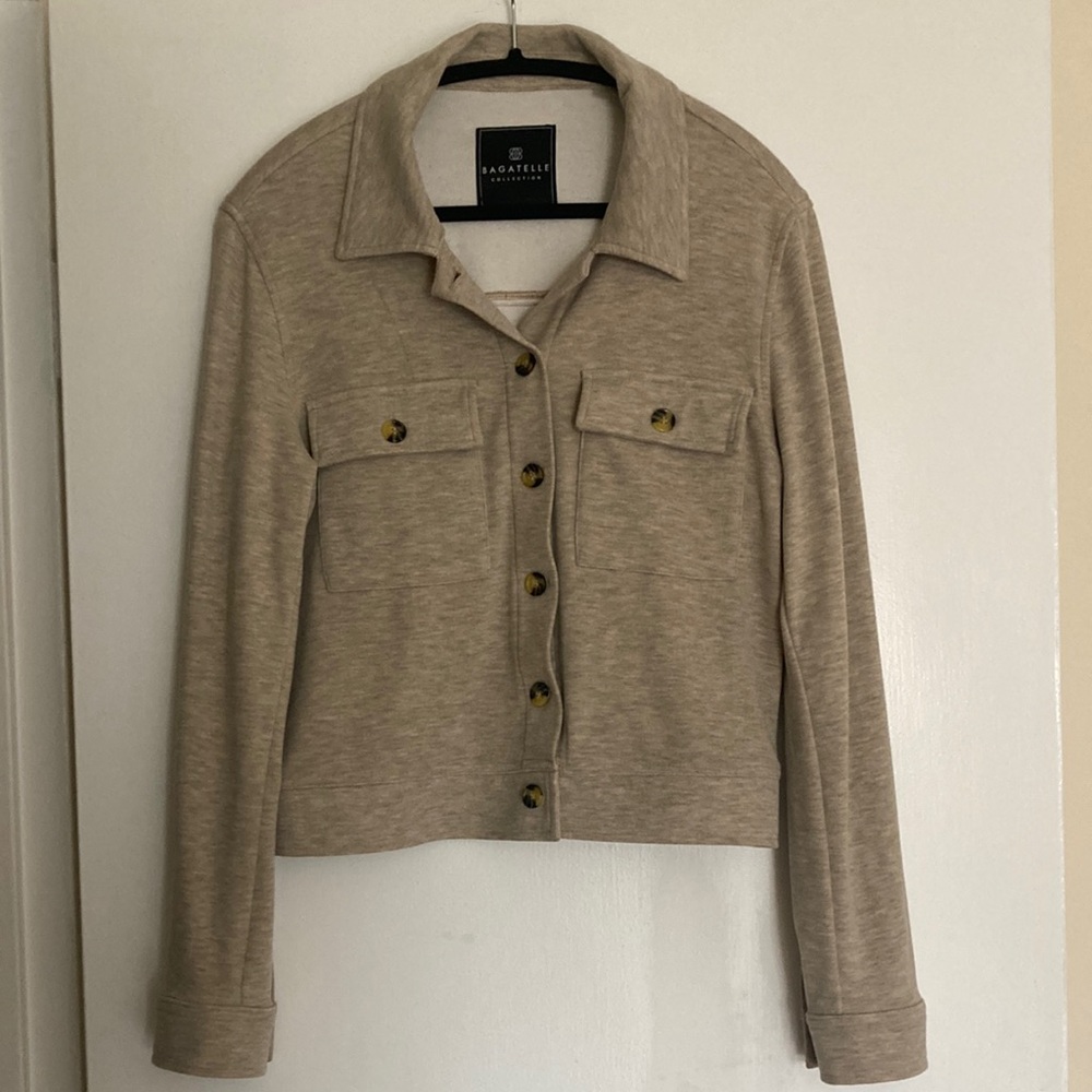 Bagatelle Tan Women's Sweatshirt Jacket